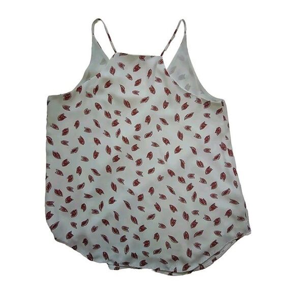 5/$25 Sz Sm Racerback Flowy Boho Paisley Print Lined Blue V-neck Top Cami Tank - Picture 5 of 6